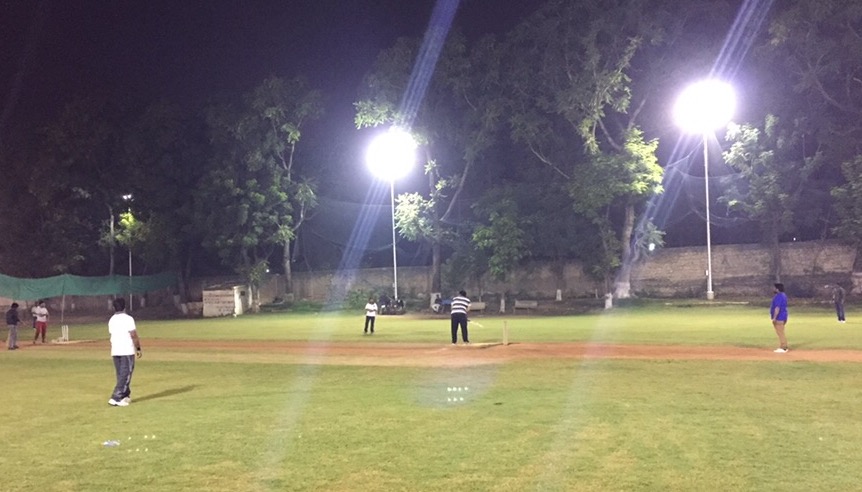 Sarojini Cricket Ground- practice session 